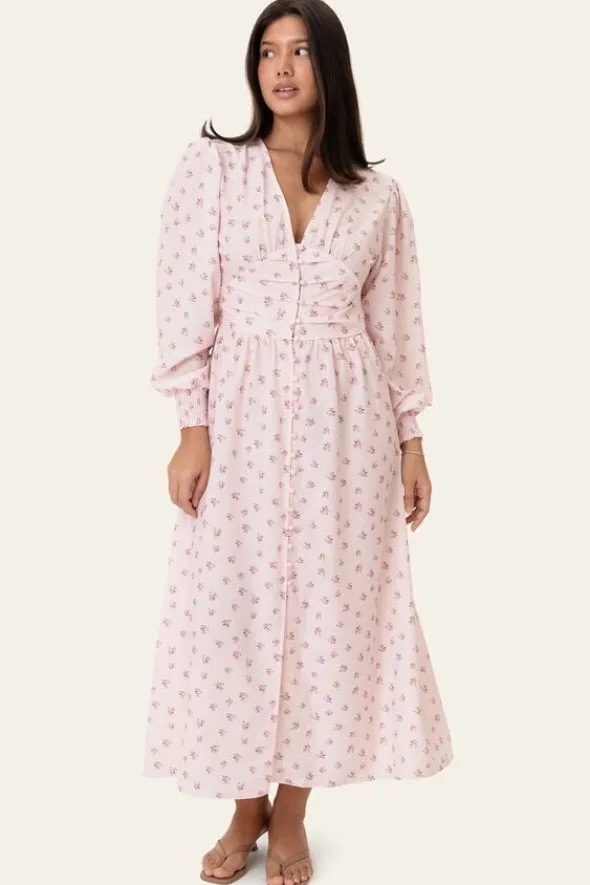 AdelIC Long Dress - Pink