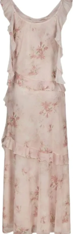 Adelle Frill Mesh Dress
