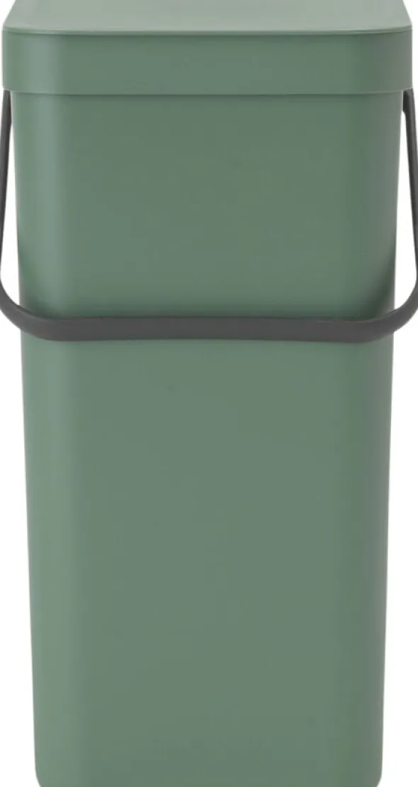 Affaldsspand m/låg sort. kon. 16 lt