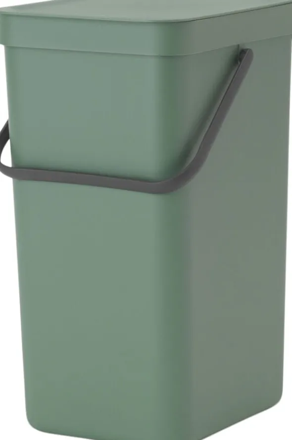 Affaldsspand m/låg sort. kon. 16 lt