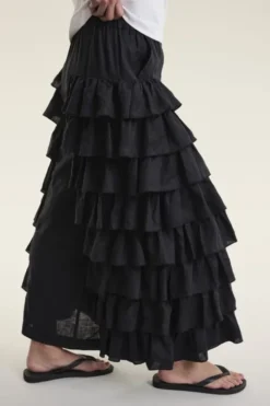 Airy linen flæsebukser