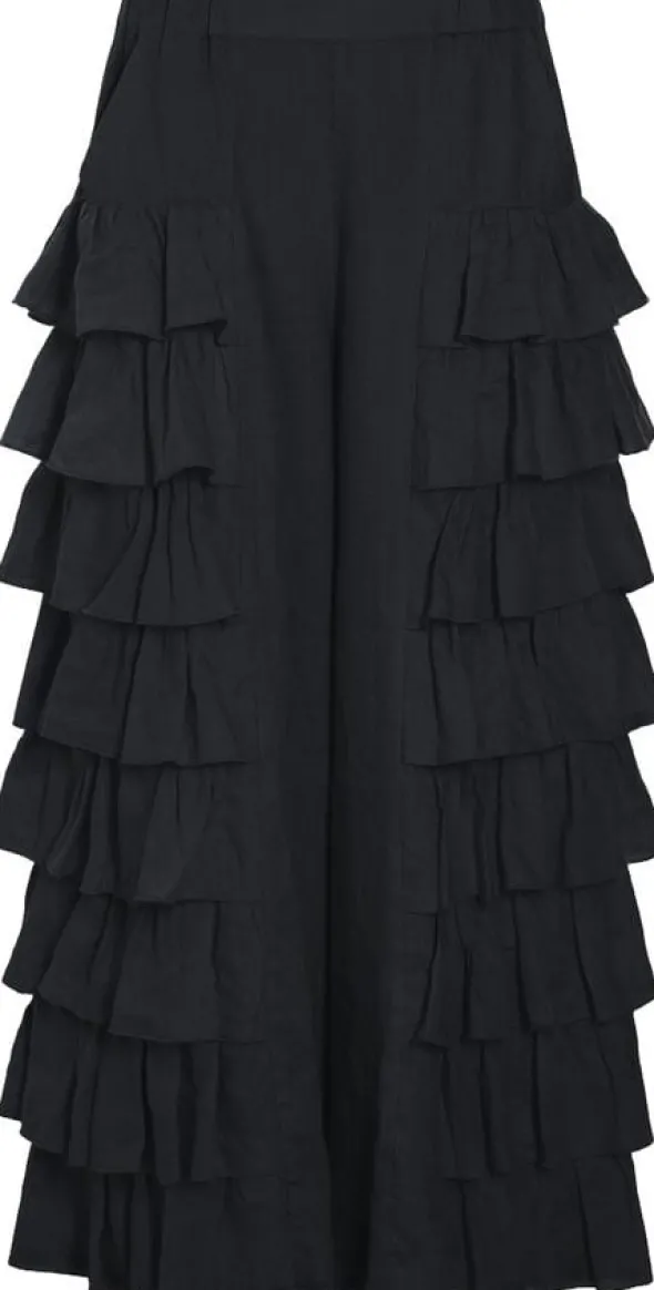 Airy linen flæsebukser