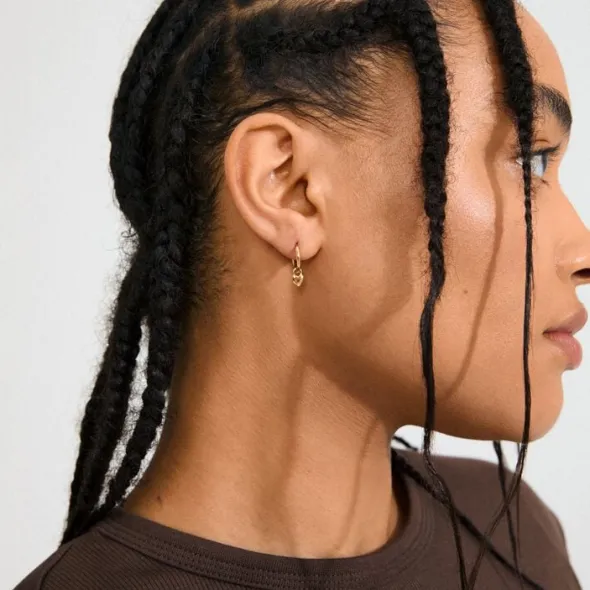 ALAIA earrings gold-plated