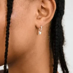 ALAIA earrings silver-plated