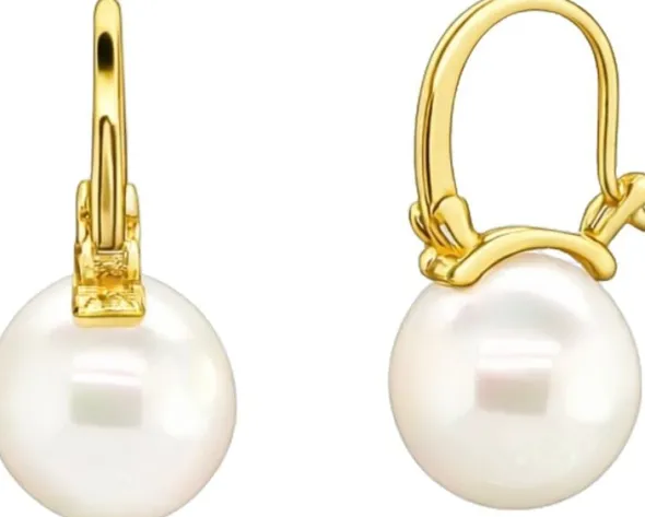 Alexandra Pearl Earrings - Gold