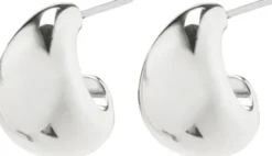 ALEXANE chunky mini hoop earrings silver-plated