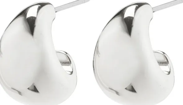 ALEXANE chunky mini hoop earrings silver-plated