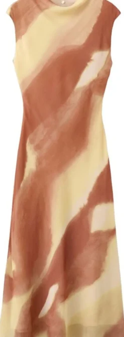 A-line printed dress