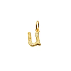 Alphabet Pendant Gold