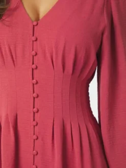 Annelie Solid Crepe Dress