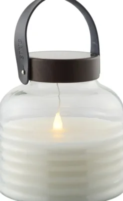 Aston Solar Krukke, Ø20xH20cm, Sort/Brun