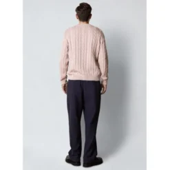 August cable knitted jumper