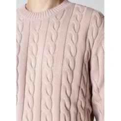 August cable knitted jumper