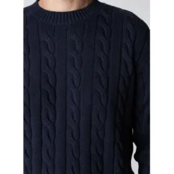 August cable knitted jumper