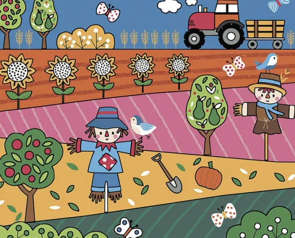 Auzou - Little Artist Activity Kit - Magic Painting - Farm