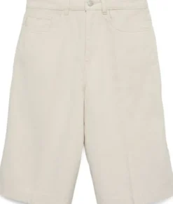 AWELIS HR ECRU DENIM SHORTS