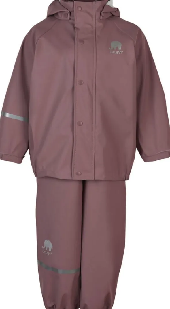 Basic rainwear set -solid PU