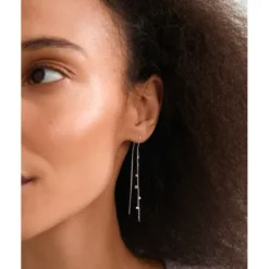 BAYLEN chain earrings silver-plated