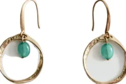 Bead hoop earrings