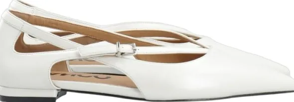 BIABARI Cut Out Pointy Flat Faux Leather