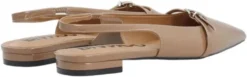 BIABARI Pointy Flat Slingback Faux Leather