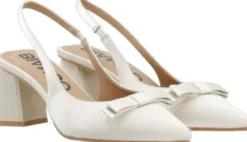 BIAMARALYN Bow Slingback Satin
