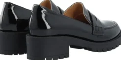 BIAPEARL Simple Penny Loafer Patent Aquarius