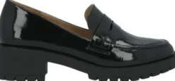 BIAPEARL Simple Penny Loafer Patent Aquarius