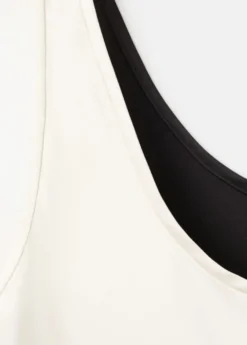 Bicolour midi dress