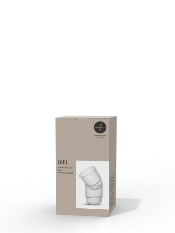 Billi water glass, 2-stk
