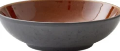 BITZ Pastaskål Dia. 20 x 6 cm Svart/amber