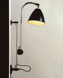 BL5 Wall Lamp - ø16 (Base: Brass, Shade: Soft Black Semi Matt)