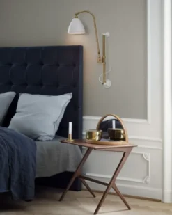 BL5 Wall Lamp - ø16 (Base: Brass, Shade: Soft Black Semi Matt)
