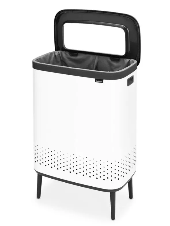 BO vasketøjsspand høj 2 x 45 ltr. - White