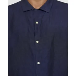 Box short sleeve linen shirt GOTS/Vegan