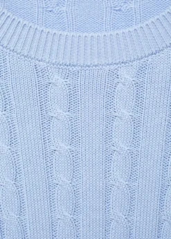 Braided knitted sweater