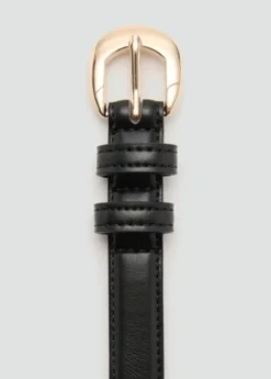 Buckle skinny belt