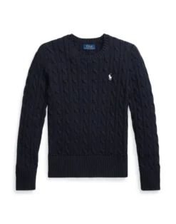 Cable-Knit Cotton Sweater