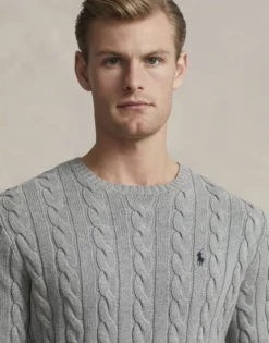 Cable-Knit Cotton Sweater