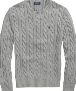 Cable-Knit Cotton Sweater