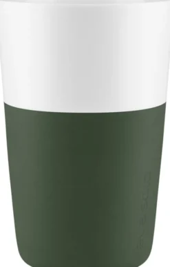 2 Cafe Latte-krus Emerald green
