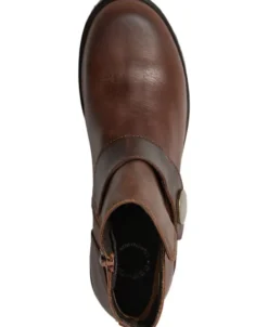 CASFREJA Low Biker Boot Pull Up Leather