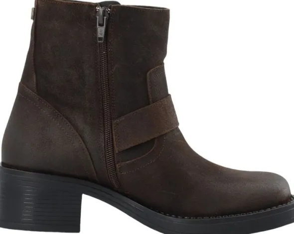 CASRIKKE Biker Boot W. Inside Zip Vintage Suede