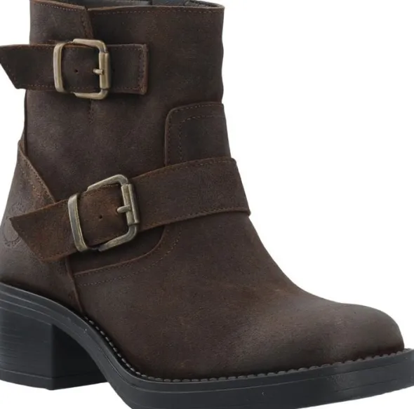 CASRIKKE Biker Boot W. Inside Zip Vintage Suede