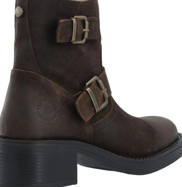 CASRIKKE Biker Boot W. Inside Zip Vintage Suede