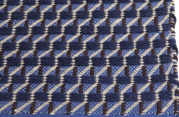 Channel Rug-60 x 200-Blue, white