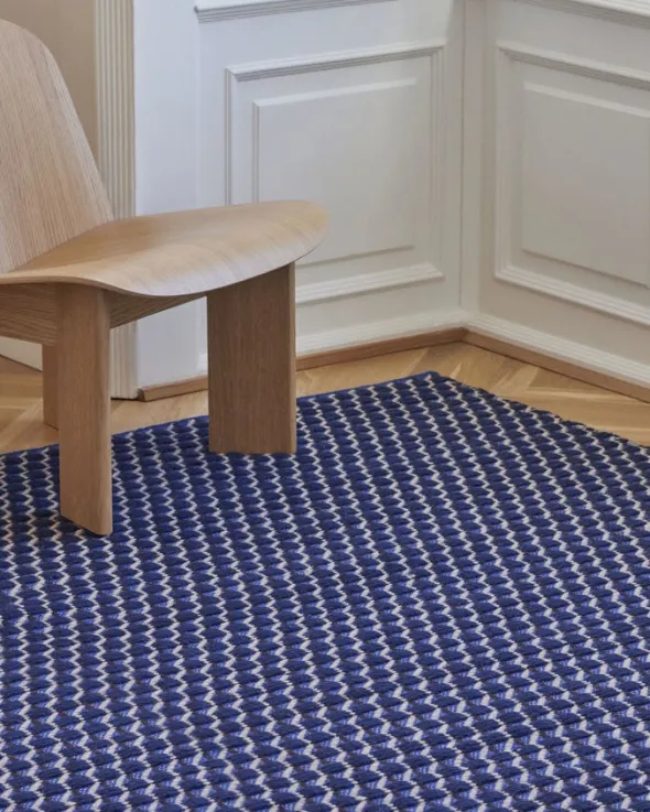 Channel Rug-60 x 200-Blue, white