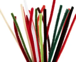Chenille, L: 30 cm, tykkelse 6 mm, 25stk.