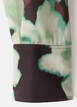 Chiffon blouse with bow neckline