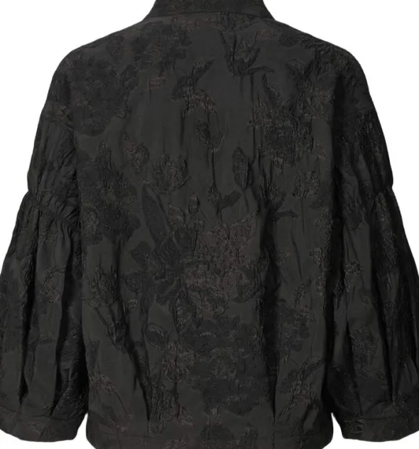 Clipped jacquard shirt jacket - Can